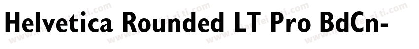 Helvetica Rounded LT Pro BdCn字体转换